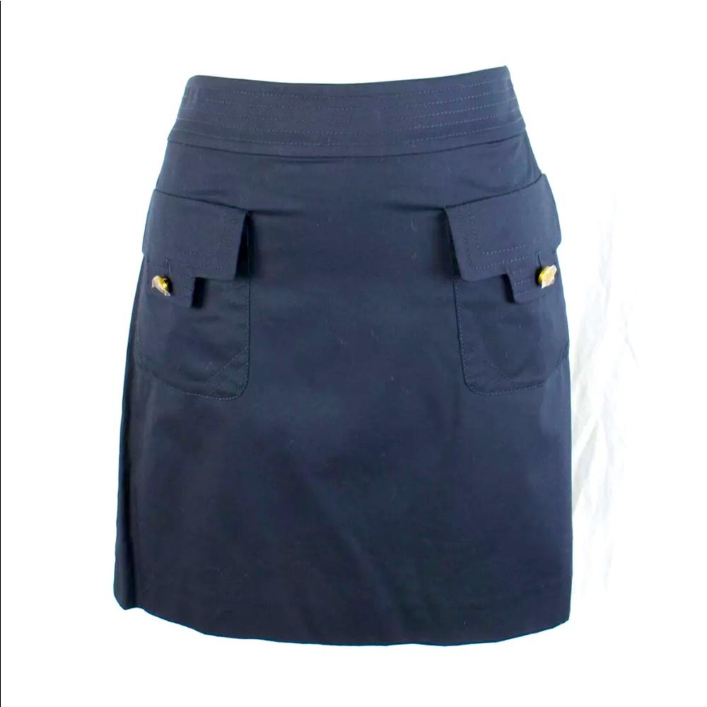 Tory Burch Navy Blue Perer Skirt Size 8